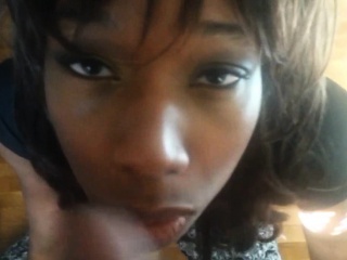 Ebony Cougar Loves Having Cum On Her Face