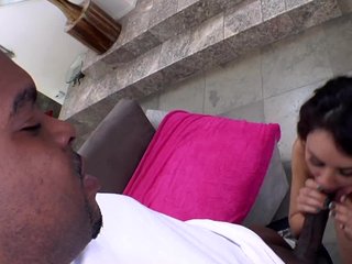 Black Dick Immediately Helps Playful Chick To Reach The Paradise